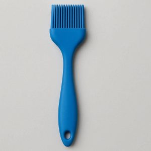 Silicone Basting Brush for Cooking and Grilling Heat Resistant Pastry Brush with Internal Metal Core for BBQ Sauce Oil Butter Blue